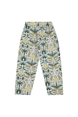Civil Girls Ananas Desenli 6-9 Yaş Pantolon - Ekru