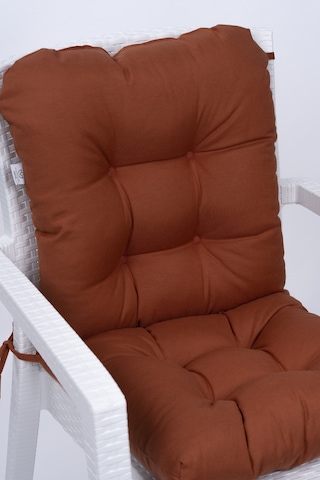 Altınpamuk Neva Pofidik Arkalıklı Özel Dikiş Sandalye Minderi Kiremit