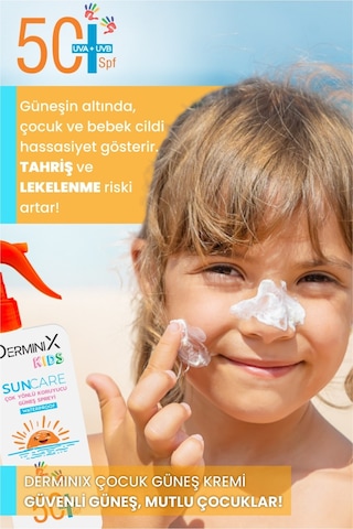 Kids Suya Dayanıklı Çocuk Güneş Kremi Spf50 Uva+uvb 200ml