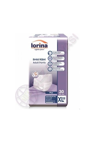 Lorina 6 Damla Emici Külot Extra Büyük Boy XL 30'Lu