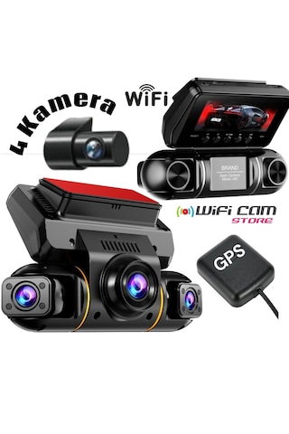 4 Kameralı 4k Uhd Gps Profesyonel Araç Kamerası