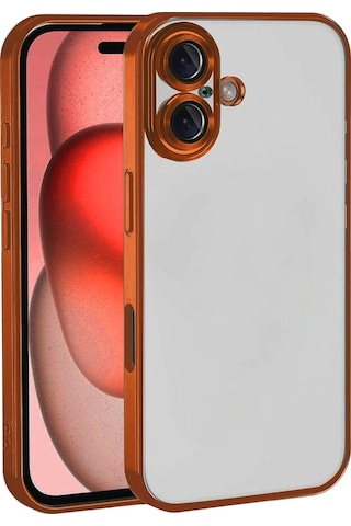 Apple, Uyumlu iPhone 17 Kamera Korumalı Lensli Silikon Turuncu