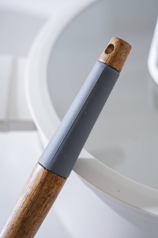 Evero Silikon Düz Spatula - 29 Cm Gri