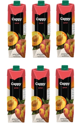 Cappy Şeftali Nektarı 1 Lt X 6 Adet