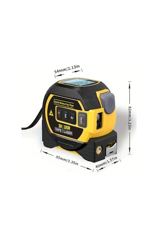 Elmpaly Mıgprc 5m Mezura 100m Lazer Metre Yüksek Hassasiyetli Lazerli Ölçüm Cihazi Ve Şerit Metre Alkalin Pil İle Çalışır