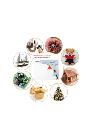 Sıcak Silikon Tabancası Mini Anahtarlı 20 W Silikon Mum