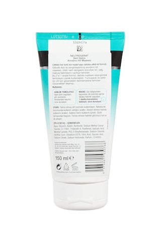 Skin Detox Arındırıcı Kil Maskesi 150 Ml