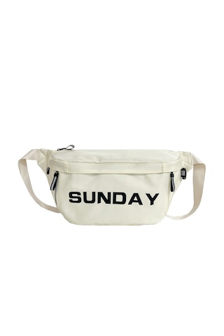 Günlük Çapraz Askılı Omuz Çantası - Beyaz