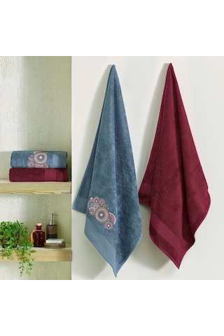 Taç South Soft Bamboo Hamam Seti Bordo