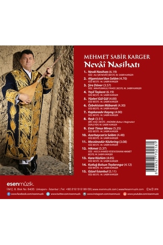 Mehmet Sabir Karger - Nevai Nasihatı Cd