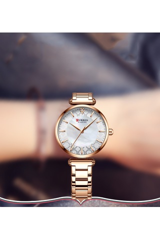 Leezsing Şık Kadın Kol Saati - 3atm Su Geçirmez, Paslanmaz Çelik Bileklik Ve Mineral Cam Çok Renkli