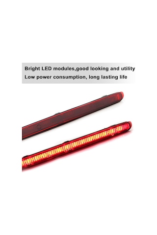 Geeksen Arka Üçüncü Fren Lambası Led Kırmızı M-ercedes Ben-z C-class W203 4 Kapı 2000-2007 İçin Yedek Fren Lambası