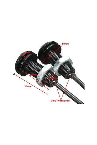 Ayna Altı Led Kartal Gözü Gündüz Farı Led Amber Turuncu 1 Çift