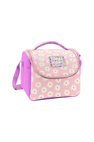 Coral High Kız Çocuk Pembe Beyaz Papatya Desenli Isı Yalıtımlı Beslenme Çantası 37124 Pembe - Beyaz