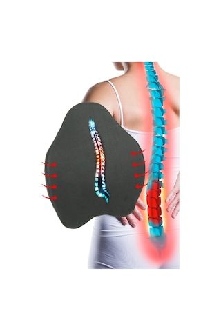 Overpazar Visko Yeni Nesil Bel Minderi Sırt Yastığı Minderi Sandalye Yastığı Koltuk Minderi Ortopedik Minder 60x40 CM