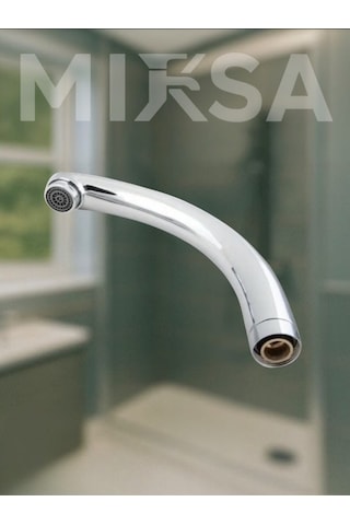 Mix Kuğu Mutfak, Lavabo, Banyo Musluğu Batarya Borusu 18 Cm Krom