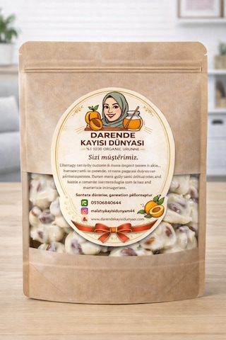 Fildişi Çikolatalı Kayısı Çekirdeği Krokan Cimix 500 Gr
