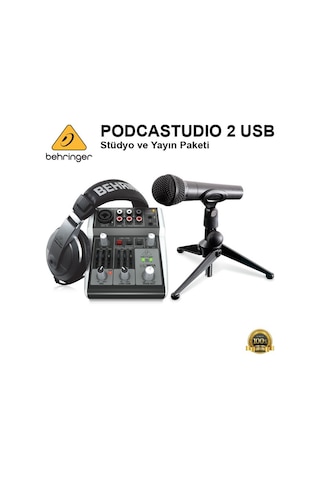 Behringer Podcastudıo 2 Usb Stüdyo ve Yayın Paketi
