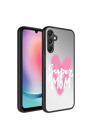 Samsung Galaxy Uyumlu A14 Kılıf Aynalı Desenli Kamera Korumalı Parlak Zore Mirror Kapak - Fragile