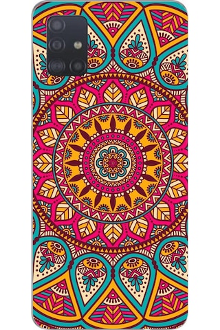 Samsung Galaxy A51 Uyumlu Mandala Baskılı Silikon Kılıf Renkli Samsung Galaxy A51 Uyumlu Mandala Baskılı Silikon Kılıf Renkli