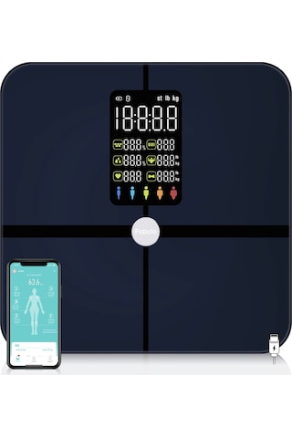 Fabcio Fitsmart Plus Bloetooth Çok Fonksiyonlu Yağ Ölçer Akıllı Tartı
