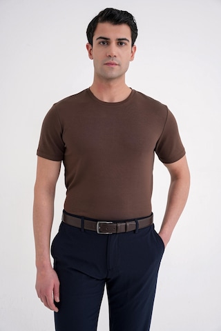 Efor Ts 885 T-shırt Comfort Kakao Casual Kakao