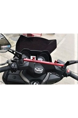 Motosiklet Aksesuar Tutucu Gidon Barı Xmax Nmax Pcx Vb Scooter Ve Vitesli Modellere Uygun Kırmızı