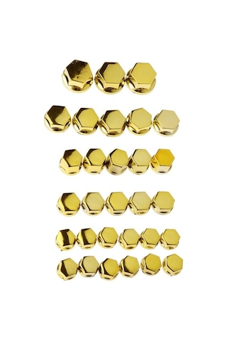 Ganzhoushop Yamaha Vida Suntek Somun Parça Motosiklet Kapatma Dekorasyon Civata Başlığı Altın 30 Pr Altın