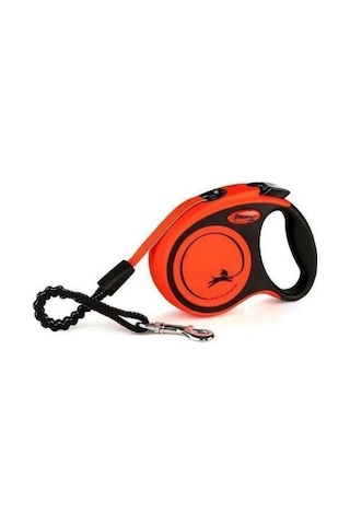 Flexi Extreme Otomatik Şeritli Köpek Gezdirme Kayışı 5mt M Turuncu