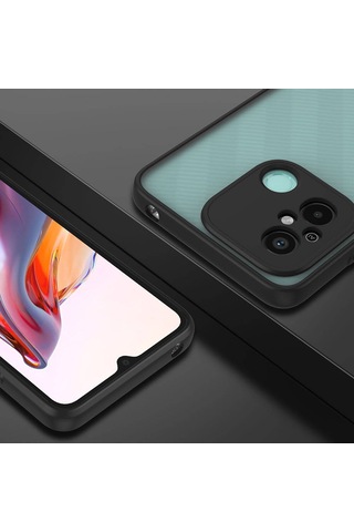 Xiaomi Redmi 12c Kılıf Zore Hux Kapak Lacivert