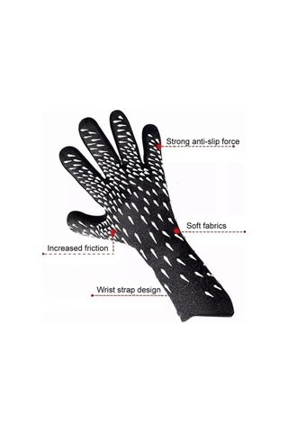 Artfulabode Yetişkinler Ve Gençler İçin Kırmızı Lateks Futbol Eldivenleri, Kaymaz Kalın Kalecisi, Antrenman İçin Kırmızı