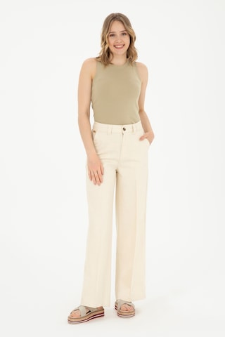 U.s. Polo Assn. Kadın Ekru Pantolon Kanvas-chino 50281739-vr019 Ekru