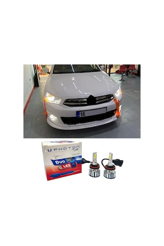 Citroen C Elysee Led Xenon Uzun Far Ampulü H1 Duo Yeni Seri Beyaz 2012-2023