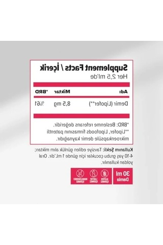 Günlük Kullanıma Uygun Vitamin Takviyesi 30ml