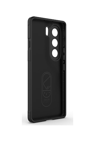 Techaks Tecno Camon 40 Pro Kılıf Esnek Tpu Oyuklu Arka Yüzey Tasarımlı Zore Etnik Silikon Kapak - Siyah Siyah