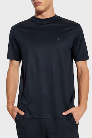 Emporio Armani Pamuk Karışımlı Regular Fit Bisiklet Yaka Logolu T Shirt Erkek T Shirt Em003137 Af10761 Ub118 Lacivert
