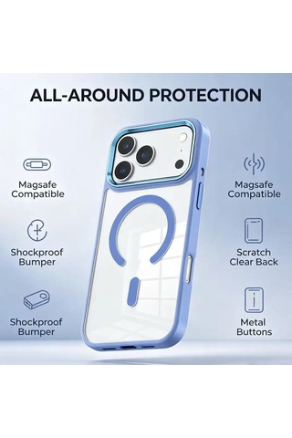 Bikapak Magsmıle Apple iPhone Uyumlu 18/17 Siyah Kapak