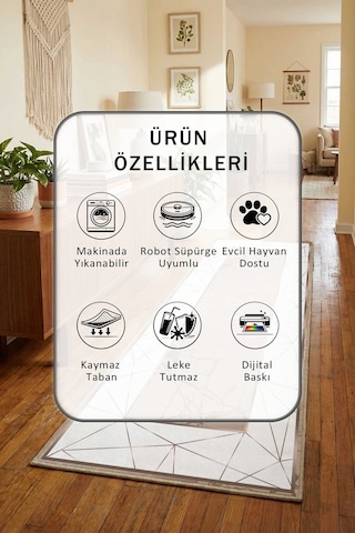 Moliva Vizon Yıkanabilir Yolluk