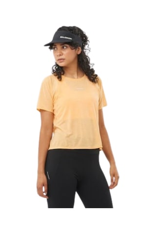 Salomon Salomon Shkout Air Crop Kadın Koşu Tişört 55118 Çok Renkli
