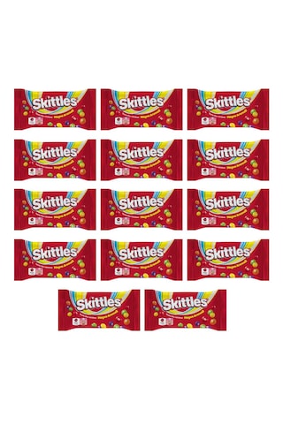 Skittles Meyve Aromalı Şeker Kaplı Yumuşak Draje 38 G X14