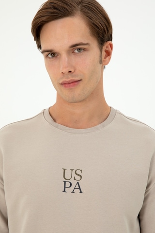 U.S. Polo Assn. Erkek Taş Basic Sweatshirt 50293420-VR049