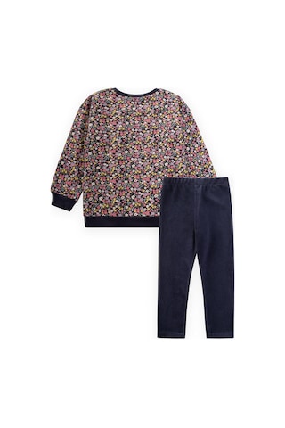 Desenli Sweatshirt Takım 4-12 Yaş Lacivert Lacivert