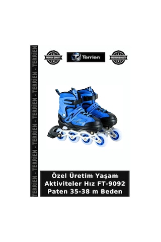 Özel Üretim Yaşam Aktiviteler Hız Ft-9092 Paten 35-38 M Beden Çok Renkli