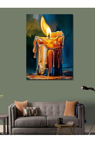 Kanvas Tablo Eriyen Mum 50cmx70cm