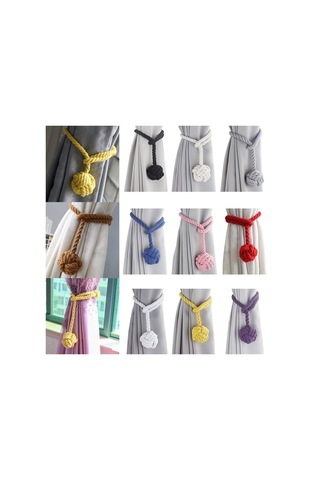 2psc/set Perde Bağları Perde Tutucular Siyah Siyah Diğer