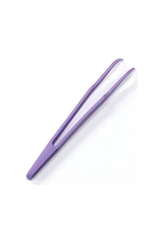 Koodmax Hassas Elektronik Ve El Sanatları Tamir Cımbızı Sert Plastik 12cm Kavisli Cımbız Mor