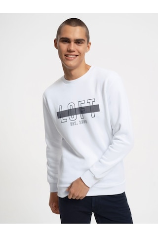 LOFT Regular Fit Erkek Sweatshirt Lf2034937 Q1.v1 Beyaz