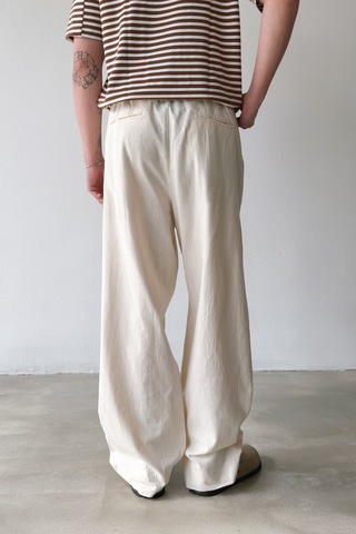 Flaw Basic Baggy Pantolon-29269 Bej