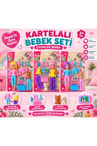 Amy-26m1 Kartelalı Bebek Seti Oyuncak Bebek Adet Fiyatıdır
