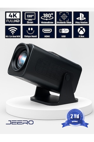 Jeero Hy320 Taşınabilir 4k Projeksiyon Cihazı Türkçe Menü